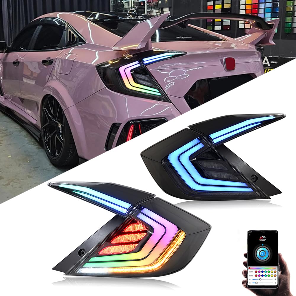 Amazon.com: Tail Lights for Honda Civic Sedan 2016-2021 New Starry